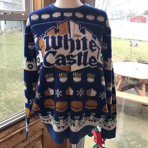 NWOT White Castle Ugly Christmas Sweater